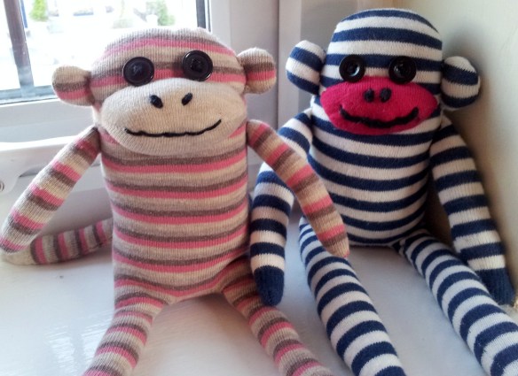 his and hers sock monkey