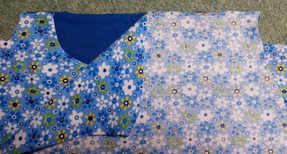 Laying out peg bag front to sew