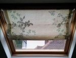 Roman blind half down