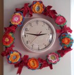 Flower Wreath Clock Frame