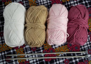 Knitted cup cake yarn