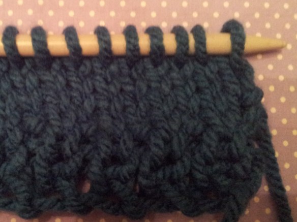 4 rows stocking stitch complete