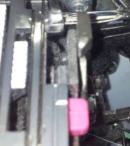 Cutting Blade to widest position