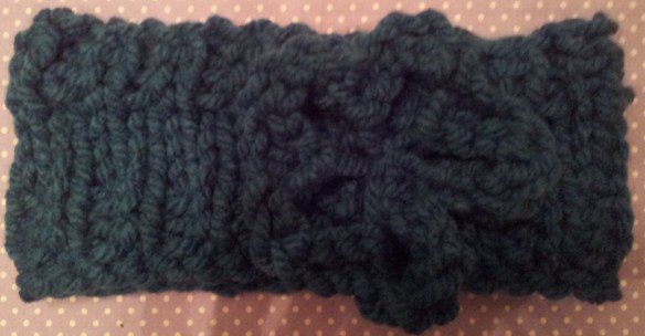 Finished Knittted Head Warmer