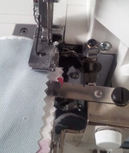 Gathering with gathering arm in place