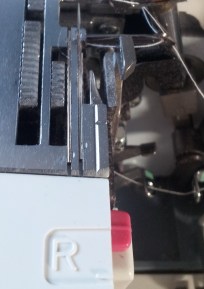 Stitching Finger being pulled back