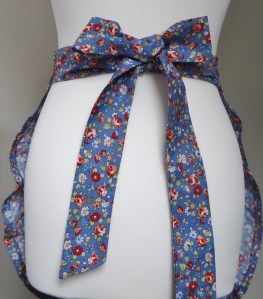 Red Disty with Blue Frill back