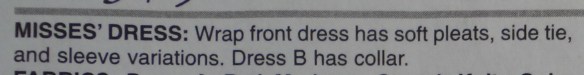 Dress description