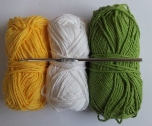 Cotton Yarn Aran weight 4 mm hook