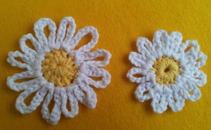 Large UK Treble and Smaller Uk Double Daisy