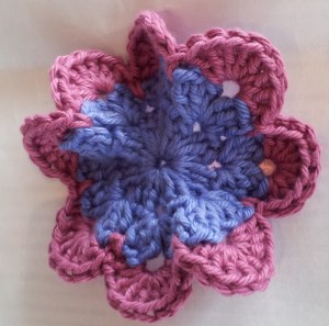 Crochet Flower Butterfly Shape