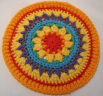 Mandala Flower Crochet Clock round 9