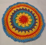 Mandala Flower Crochet Clock round 10