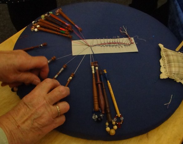 Lace making the twist