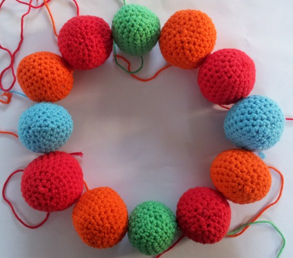 Arranging your crochet balls