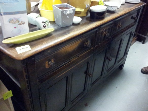 chairty shop find oak sideboard