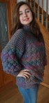 Finished Entrelac Jumper Shirley Sidar