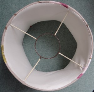 Finished lampshade gimbal end up