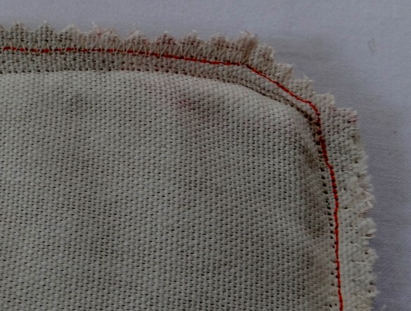 Neaten with zigzag pinking shears