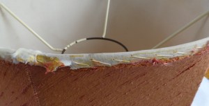 whip stitched lining