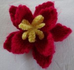 knitted flower
