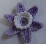 Crochet trumpet flowers