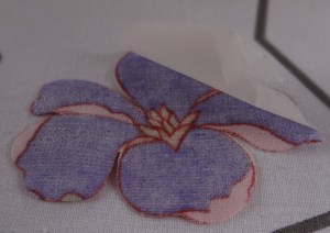 Peel off backing paper