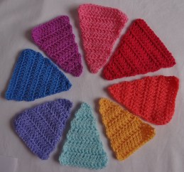 Crochet Bunting Triangles