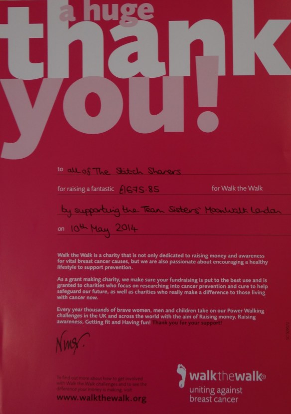 Walk the Walk Certificate