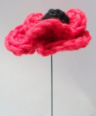 crochet poppy