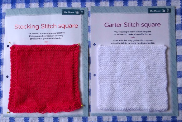 Stocking and Garter Stitch Squares The Art of Knitting