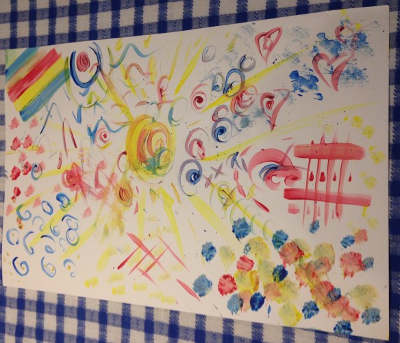 decorating the page for concertina book