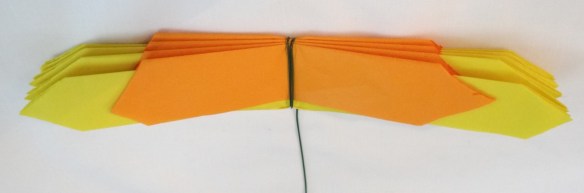 adding the stem paper daffodil making the stitch sharer