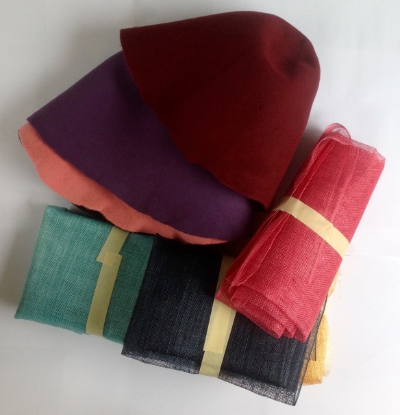 Millinery felt and sinamay