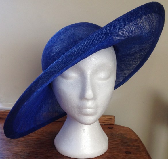 sinamay hat from front