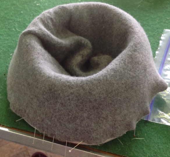 stretch the hood over the block