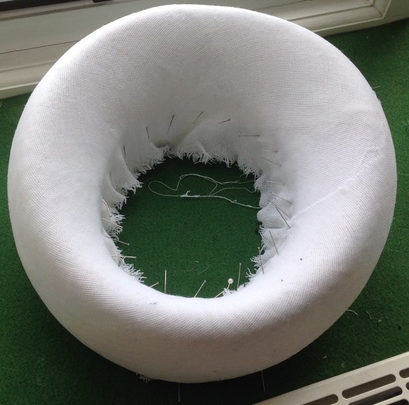 blocking buckram until smooth