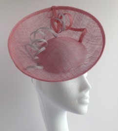 Pink and Silver Saucer Hat without FotoFuze
